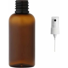 Via Plastová lahvička hnědá s bílým kosmetickým rozprašovačem 50 ml