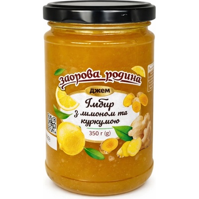 Zázvorový džem s citronem a kurkumou 350g Zdorova rodyna