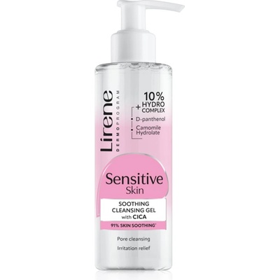 Lirene Sensitive skin мицеларен гел за чувствителна кожа на лицето 145ml