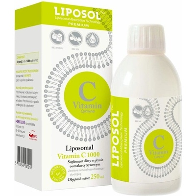 Liposol Vitamín C 1000 Lipozomálny pufrovaný Vitamín C 250 ml
