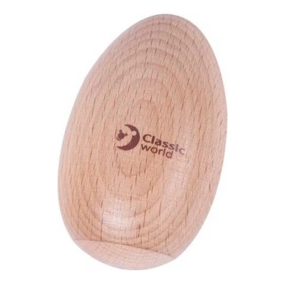 Classic World Дървен музикален инструмент - яйце шейкър - Classic World (CWE40517)