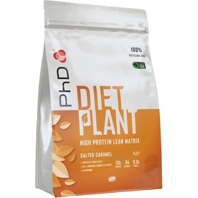 PhD Nutrition Diet Plant Protein | with CLA, Green Tea & L-Carnitine [1000 грама] Солен карамел