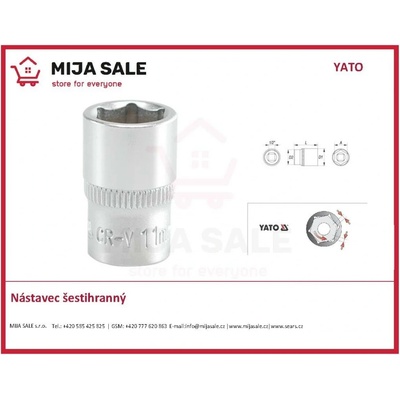 Yato Šestihranný bit 1/4 - 11 mm