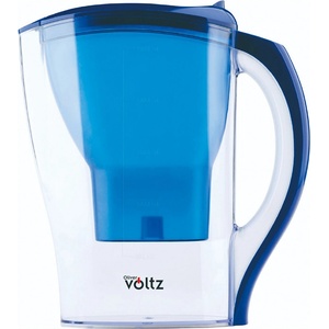 Voltz Кана за пречистване на вода Oliver Voltz OV51231A, Капацитет на каната 2.5 л. , Капацитет пречистена вода 1.3 л. , Филтър, Син - Код G9152 (G9152-3800238910976) Електрически кани