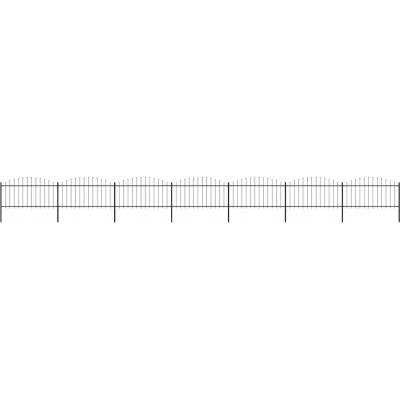 Panely vidaXL s hroty, ocel, 1,25-1,5 x 11,9 m