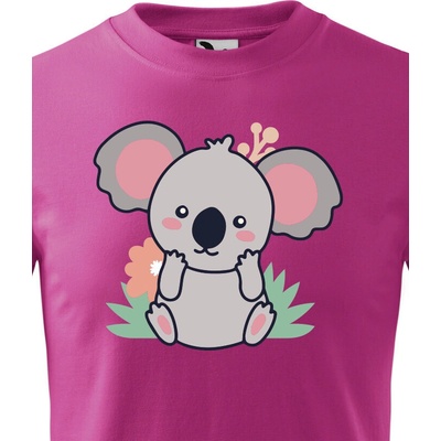dětské triko Koala 2 purpurová