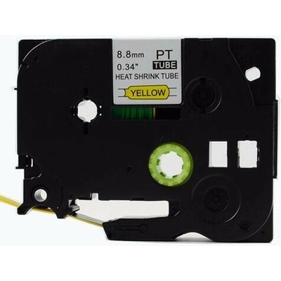 Alternatívna páska Brother HSE-621 8,8 mm x 1,5 m, čierna tlač/žltý podklad