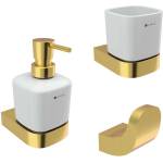 Nimco Nikau - Комплект аксесоари за баня, матирано злато NKZ set-31K-T-Z (NKZ set-31K-T-Z)