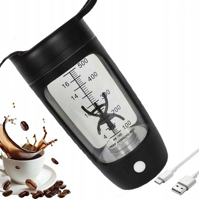 ELEKTRICKÝ ŠEJKR NA PROTEINY DO POSILOVNY 0.6L PŘENOSNÝ ELEKTRICKÝ MIXÉR