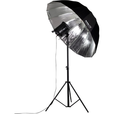 Nanlite U-135DS hlboký dáždnik strieborný 135cm