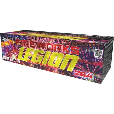Kompaktný ohňostroj Legion 264 ran 20 25 30 35 mm