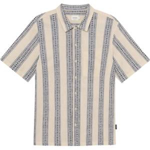 DEDICATED Мъжка риза с копчета DEDICATED Shirt Brantevik Shirt - Floral Stripe Blue - размер XL (033-1904-0414)