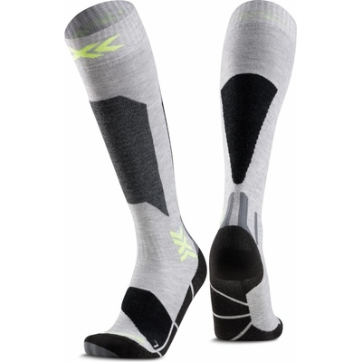 X-Socks Ski Discover OTC Jr Dětské lyžařské ponožky rhino grey/canary