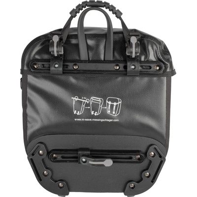 M-Wave Велосипедна дисага M-wave Calgary Gepäckträgertasche Pannier - Black - размер 2 x 12, 5 l (510-7201-0111)