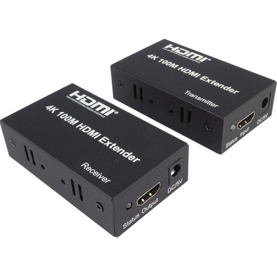 PremiumCord extender 4K HDMI na 100m přes jeden kabel Cat5e/Cat6