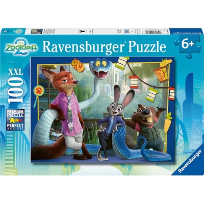 Ravensburger Пъзел Ravensburger от 100 XXL части - Зоотрополис 2 (12004138)