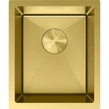 Mexen Trixo стоманена кухненска мивка с 1 отделение 370 x 440 mm, златна - 6412371000-55 (6412371000-55)
