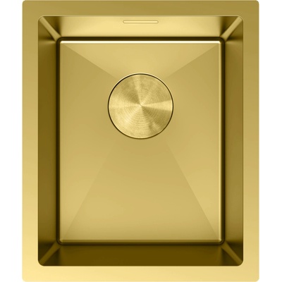 Mexen Trixo стоманена кухненска мивка с 1 отделение 370 x 440 mm, златна - 6412371000-55 (6412371000-55)