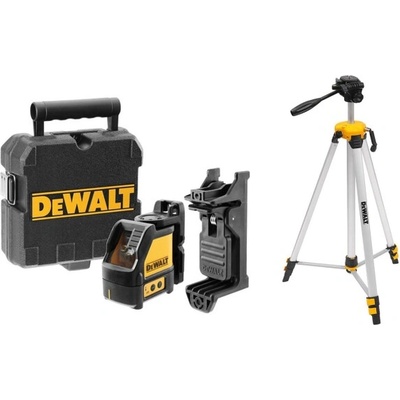 DEWALT Линеен лазерен нивелир DeWALT DW088CG зелен с два лъча и подарък тринога (DW088CGpromo)