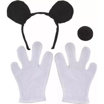 Widmann Аксесоари за костюм на мишка: уши, нос и ръкавици (2585m)