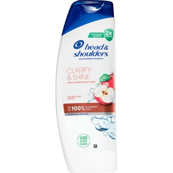Head & Shoulders Clarify&Shine Apple Cider шампоан против пърхот 400ml