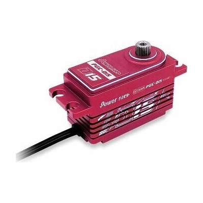 Power HD D15 Red Low Profile Servo Reverse wire 18kg/0.085s