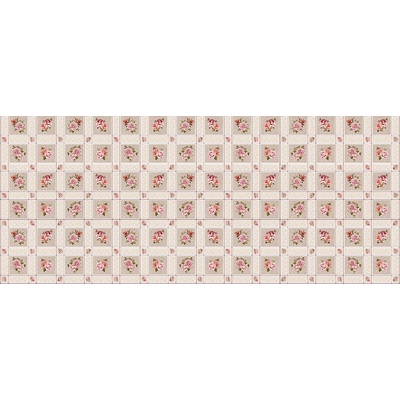 Sanem Plastik 1325 PVC ubrus Florista růže v kostkách růžová 20 m 140x2000cm