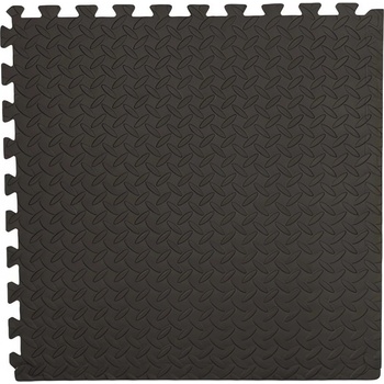 Eva No.1609 Penový koberec 60,5 x 60,5 cm 4 ks čierna