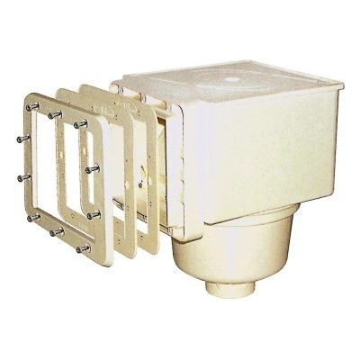 MTS bazénový skimmer V10 ABS pro fólie, 150 x 150 mm, s mosaznými zástřiky – Zboží Dáma