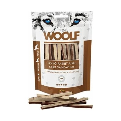 WOOLF Classic poch. Long Rabbit and Cod Sandwich 100 g