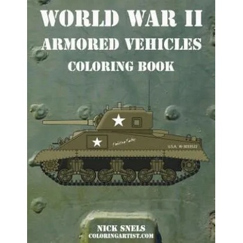 Image 1 of World War II Armored Vehicles Coloring Book | Nick Snels