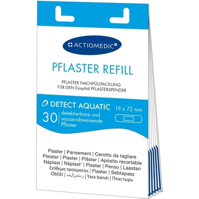 EasyAid 30 ks DETECT AQUATIC detekovatelné a voděodolné náplasti