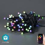 Nedis WIFILX01C42-LED RGB Външен гирлянд 42xLED / 8 функции, 8 m, IP65, Wi-Fi Tuya (NE0492)