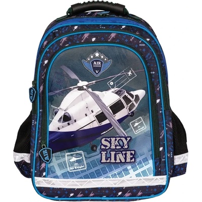 S-Cool Ученическа раница s-cool с подсилен гръб sky line, 15 л