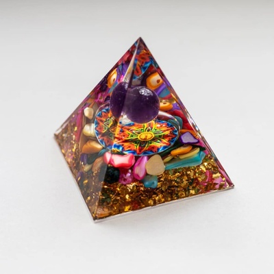 Orgonitová pyramída MYSTIC 5 cm - Oživovanie čakier