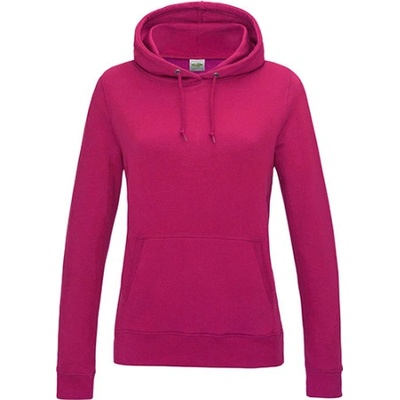 Just Hoods dámska mikina s kapucňou JH001F Hot Pink