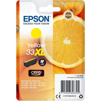 Epson Oranges C13T33644012 глава и патрон за мастиленоструен принтер 1 броя Оригинал Висок (XL) добив Жълт (C13T33644012)
