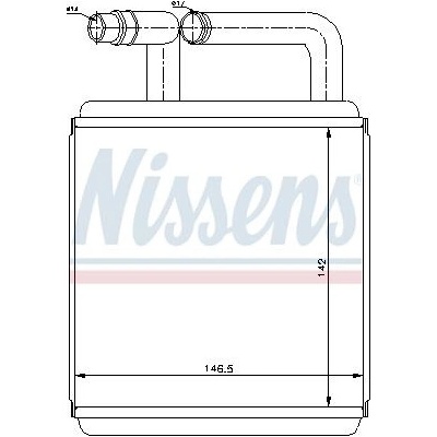 Výměník tepla NISSENS 77618