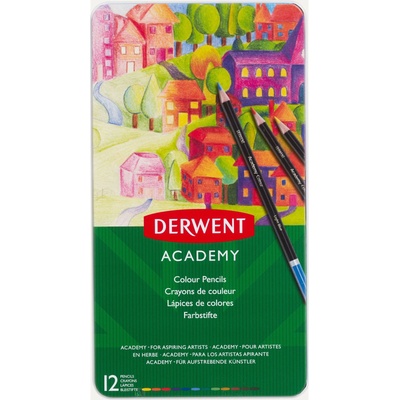 Derwent Цветни моливи Derwent Academy, 12 броя/комплект (D2301937)