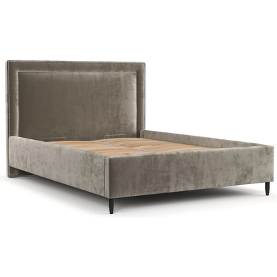 Maison de Reve Бежово тапицирано двойно легло с място за съхранение с включена подматрачна рамка 180x200 cm Baleine - Maison de Rêve (BALEINE180_MDR_P4_LOT30_M0_NF_T0_L32)