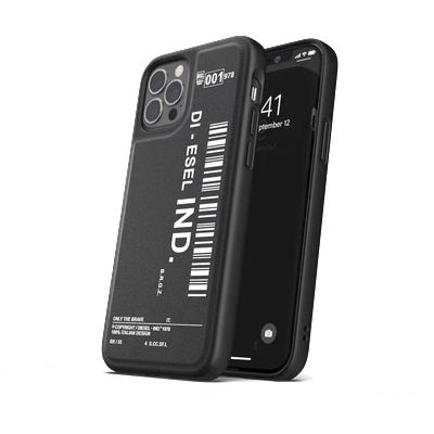 Diesel Moulded Case Core Barcode Graphic for iPhone 12/12 Pro black/white (42489)