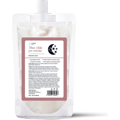 LOBEY Baby Náhradná náplň Telové mlieko pre bábätká 200 ml