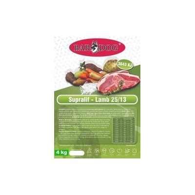 Bar Dog Supralif Lamb 25/13 4 kg