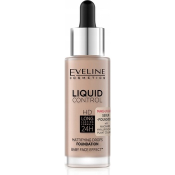 Eveline Cosmetics Liquid Control tekutý make-up s pipetou 035 Natural Beige 32 ml