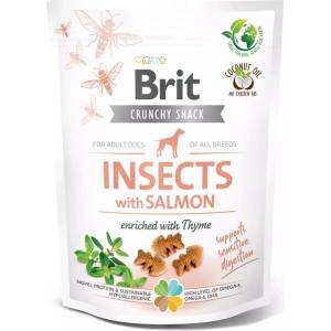 Brit Care Dog Crunchy Cracker Insects с Лосос и Мащерка 200 г