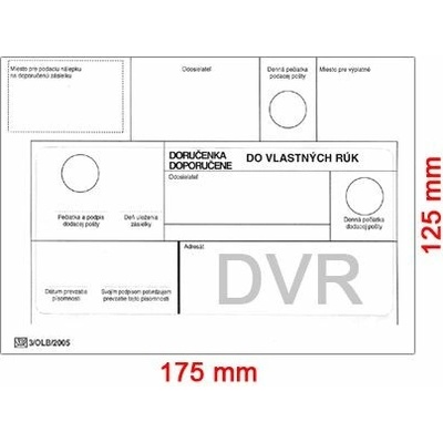 Obálky B6 125 x 175 mm do vlastných rúk / 25 ks