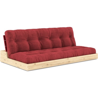 Karup Design menčestrová rozkladacia pohovka 196 cm Base Červená