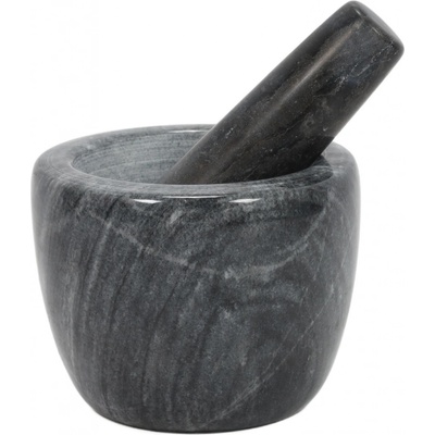 EH Excellent Houseware Mramorový hmoždíř GAVI, Ø 12 cm, černý