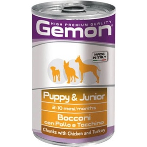  Хапки в консерва Gemon Junior Chicken& Turkey - 0.415кг