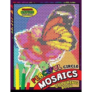 Peaceful Circle Mosaics Coloring Book: Colorful Nature Flowers and Animals Coloring Pages Color by Number Puzzle (Coloring Books for Grown-Ups) | Kodomo Publishing (2018)